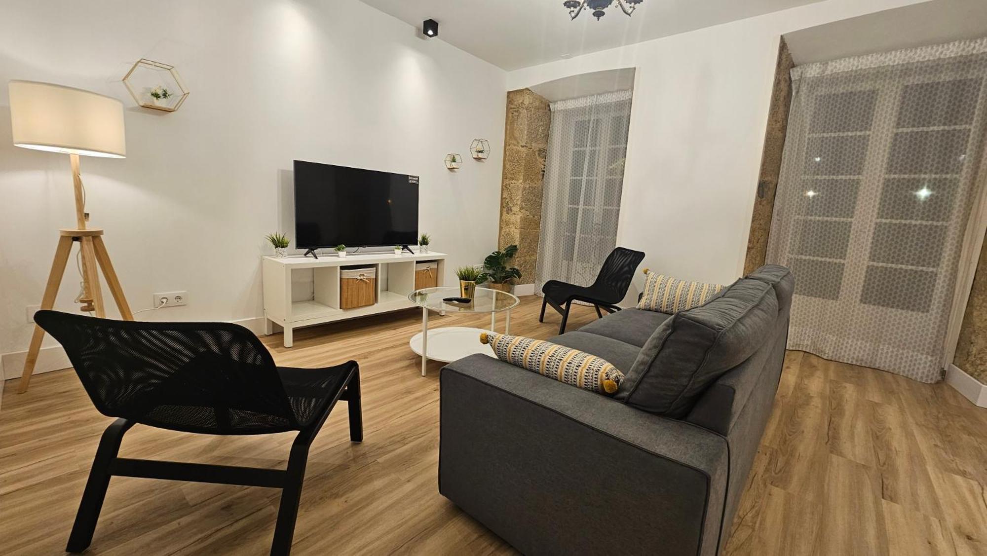 Apartamentos En El Centro - Plaza De Amboage - Wifi แฟร์โรล ภายนอก รูปภาพ